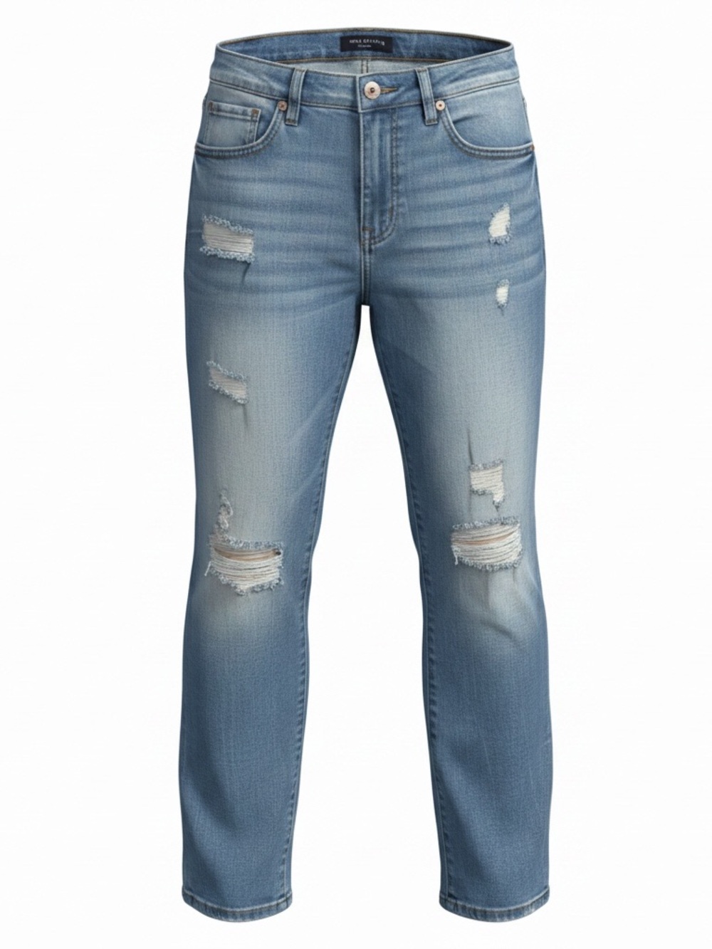 Aeropostale Men's Slim Distressed Blue Jeans